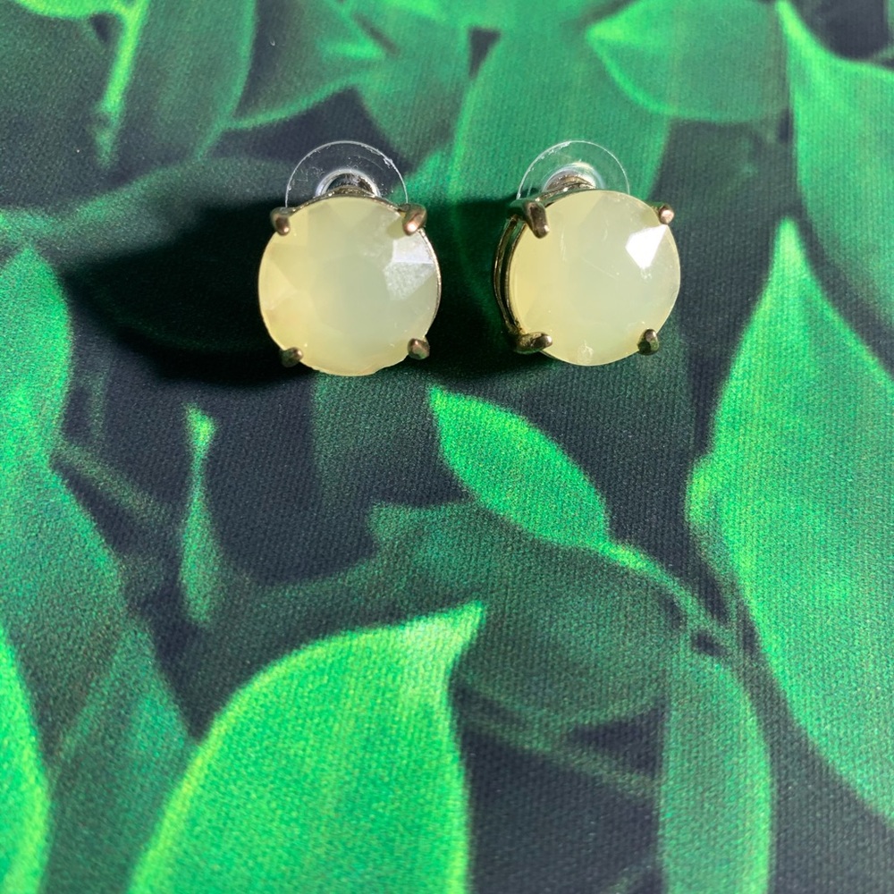 Mod Mint and Gold Stud Earrings